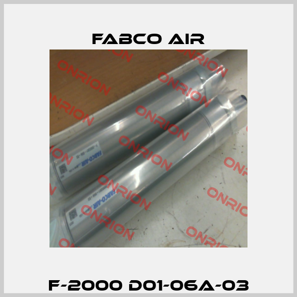 F-2000 D01-06A-03 Fabco Air