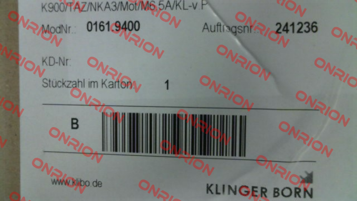 0161.9400 Klinger Born