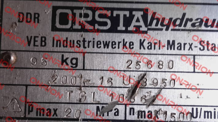 TGL 10861  200/16 U  39501 Orsta Hydraulik