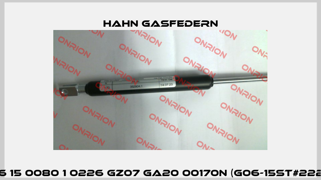 G 06 15 0080 1 0226 GZ07 GA20 00170N (G06-15ST#22255) Hahn Gasfedern