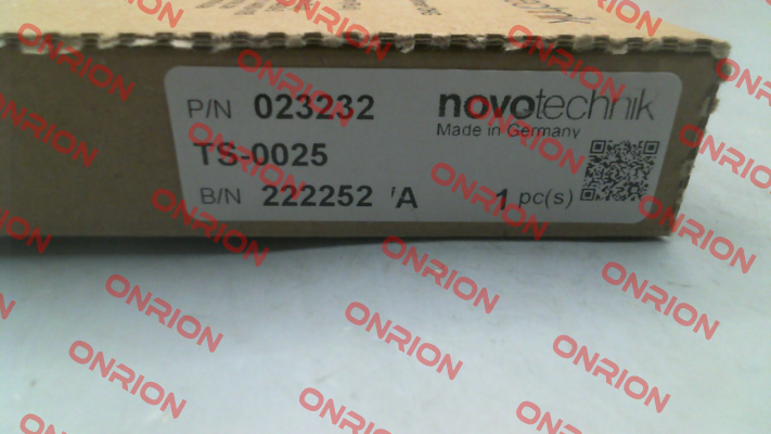 P/N: 400023232, Type: TS-0025 Novotechnik