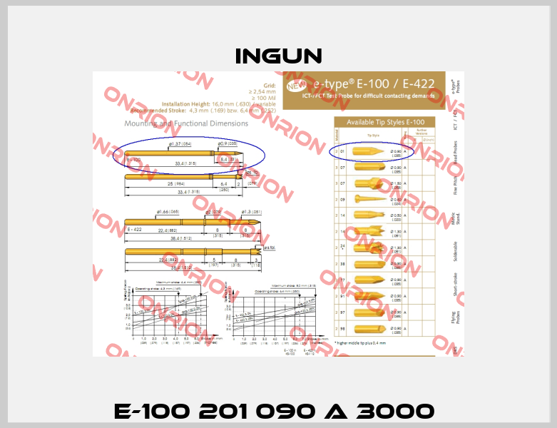 E-100 201 090 A 3000  Ingun