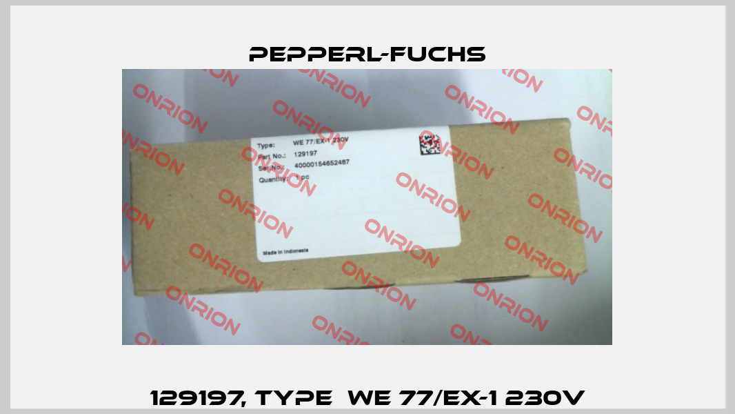 129197, Type  WE 77/EX-1 230V Pepperl-Fuchs